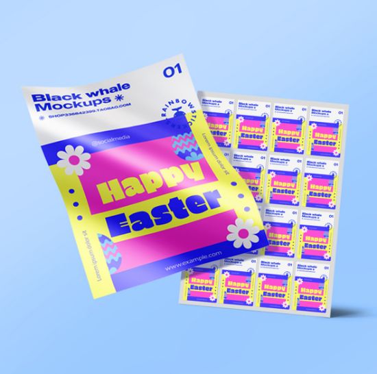 图片 正度八开不干胶